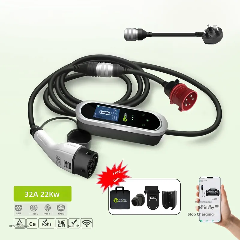 Ev Charger Type 2 22Kw 32A 3 Phase - Cargador de Vehículos Eléctricos Trifásico de