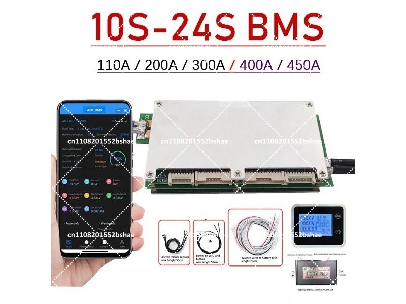 Smart Bms 24S 200A Bluetooth Lifepo4 - Placa de Protección de Batería Inteligente