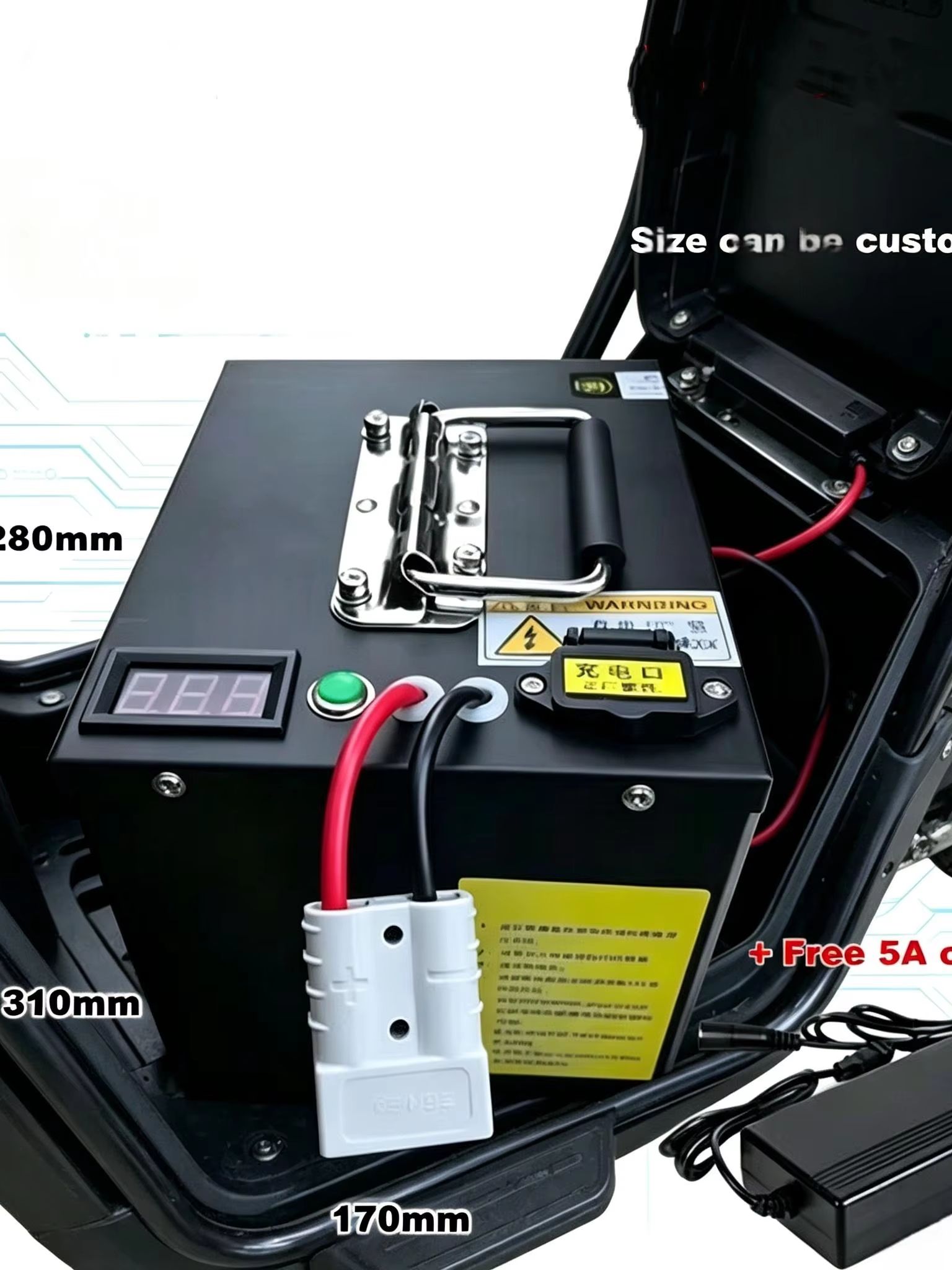 Paquete de Baterías de Litio L - Lifepo4 72V 100Ah Battery Pack Ev reseña y precio