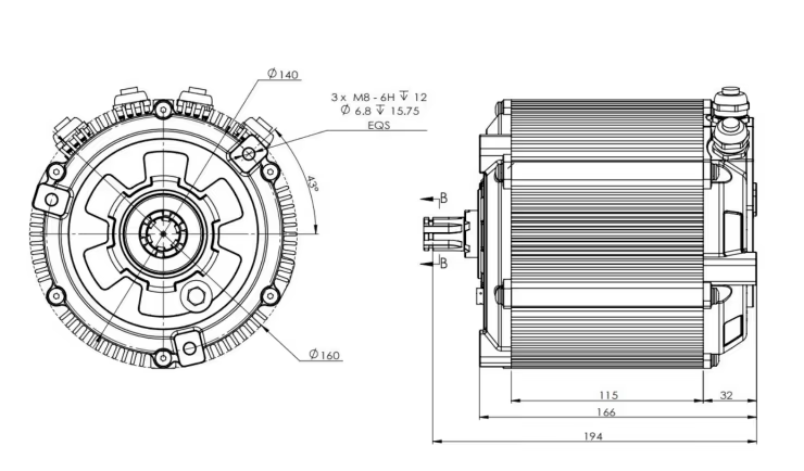 Kit de Motor de Accionamiento  - Mid Drive Motor Kit 72V 5000W reseña y precio