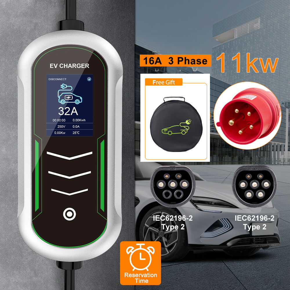 Cargador portátil IPENGEN 11KW - Type 2 Portable Ev Charger 11Kw Cee reseña y precio
