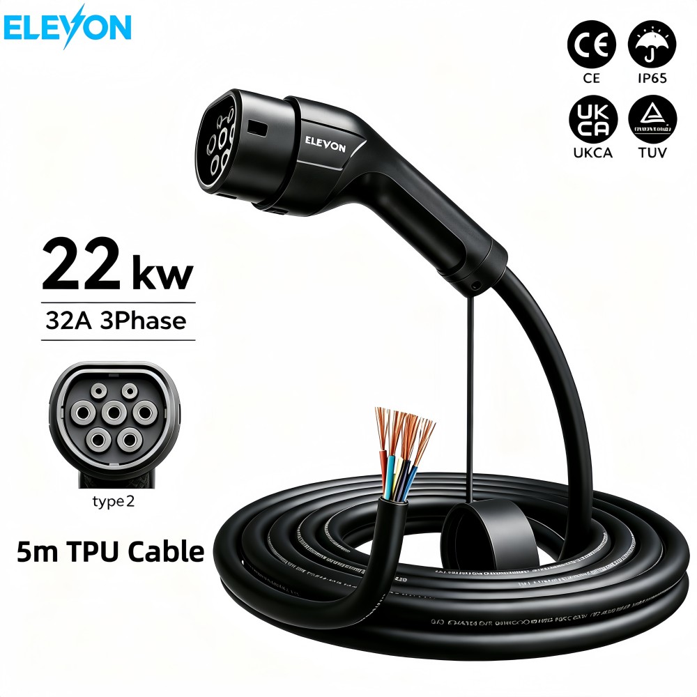 Cargador para Vehículos Eléctr - Ev Charger Type 2 22Kw 32A 3 Phase reseña y precio