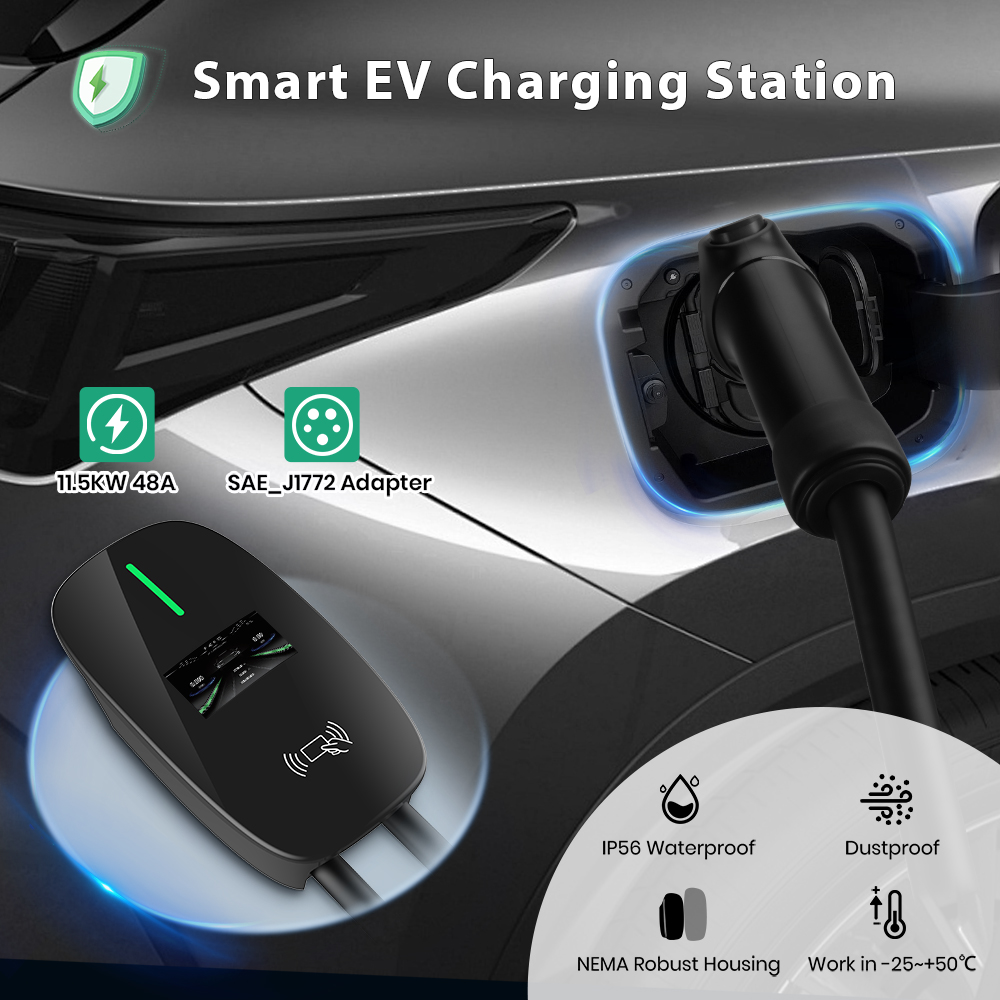 Cargador EV Junsun Nivel 2, 48 - J1772 Evse 32A Level 2 Charger reseña y precio