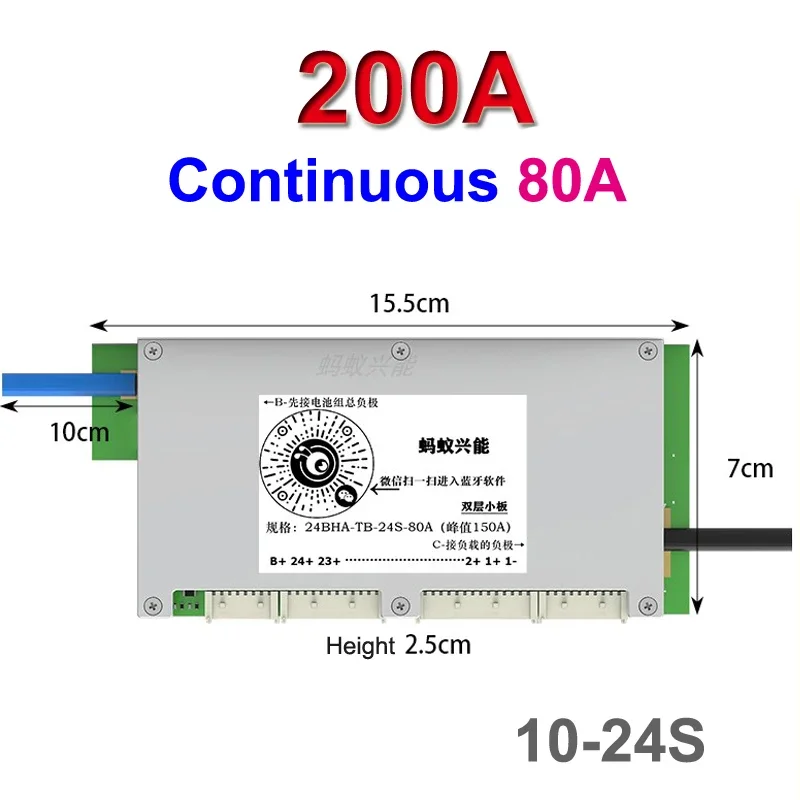 Placa de Protección y Equilibr - Smart Bms 24S 200A Bluetooth Lifepo4 reseña y precio