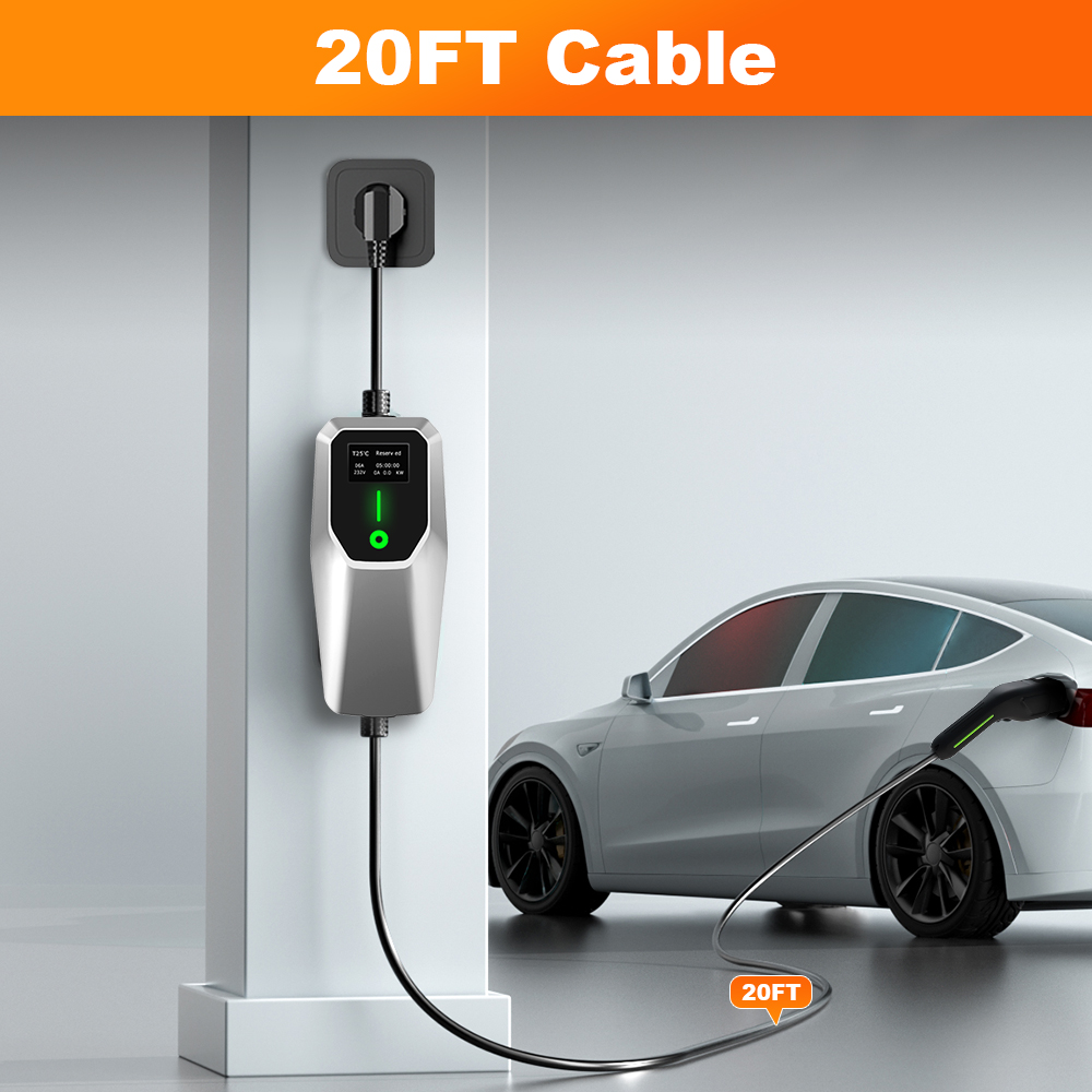 Cargador EV Junsun 32A Nivel 1 - J1772 Evse 32A Level 2 Charger reseña y precio