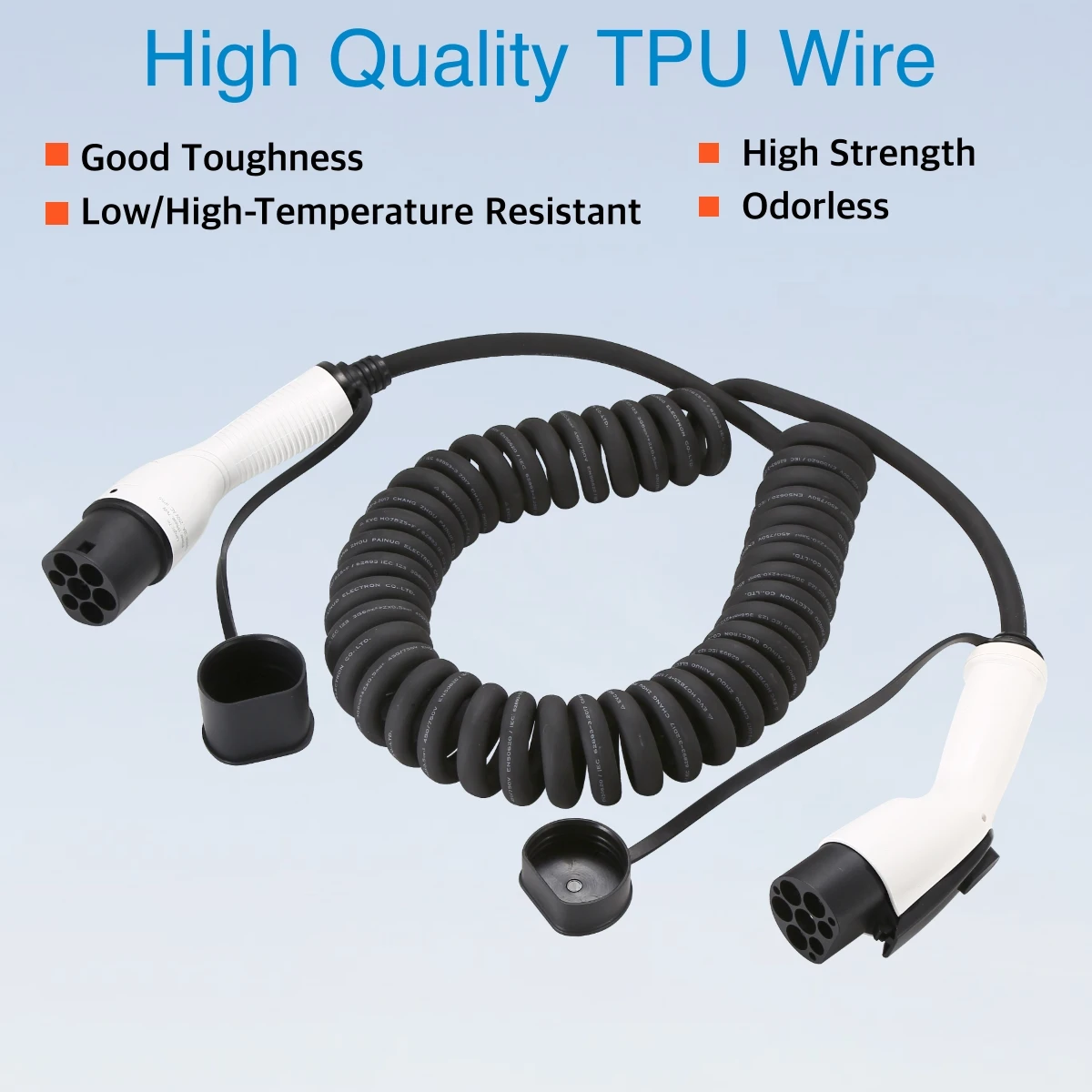 EVcharger4U 5M/7M Cable de car - Ev Charger Type 2 22Kw 32A 3 Phase reseña y precio
